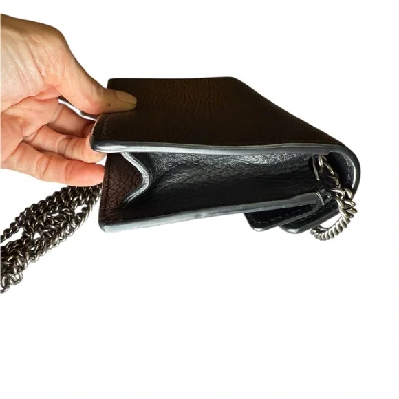 Gucci Dionysus mini bag in blk leather crystal closure crossbody shoulder clutch - Picture 6 of 15